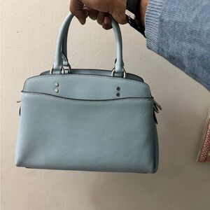 Coach Sky Blue Structured Satchel
